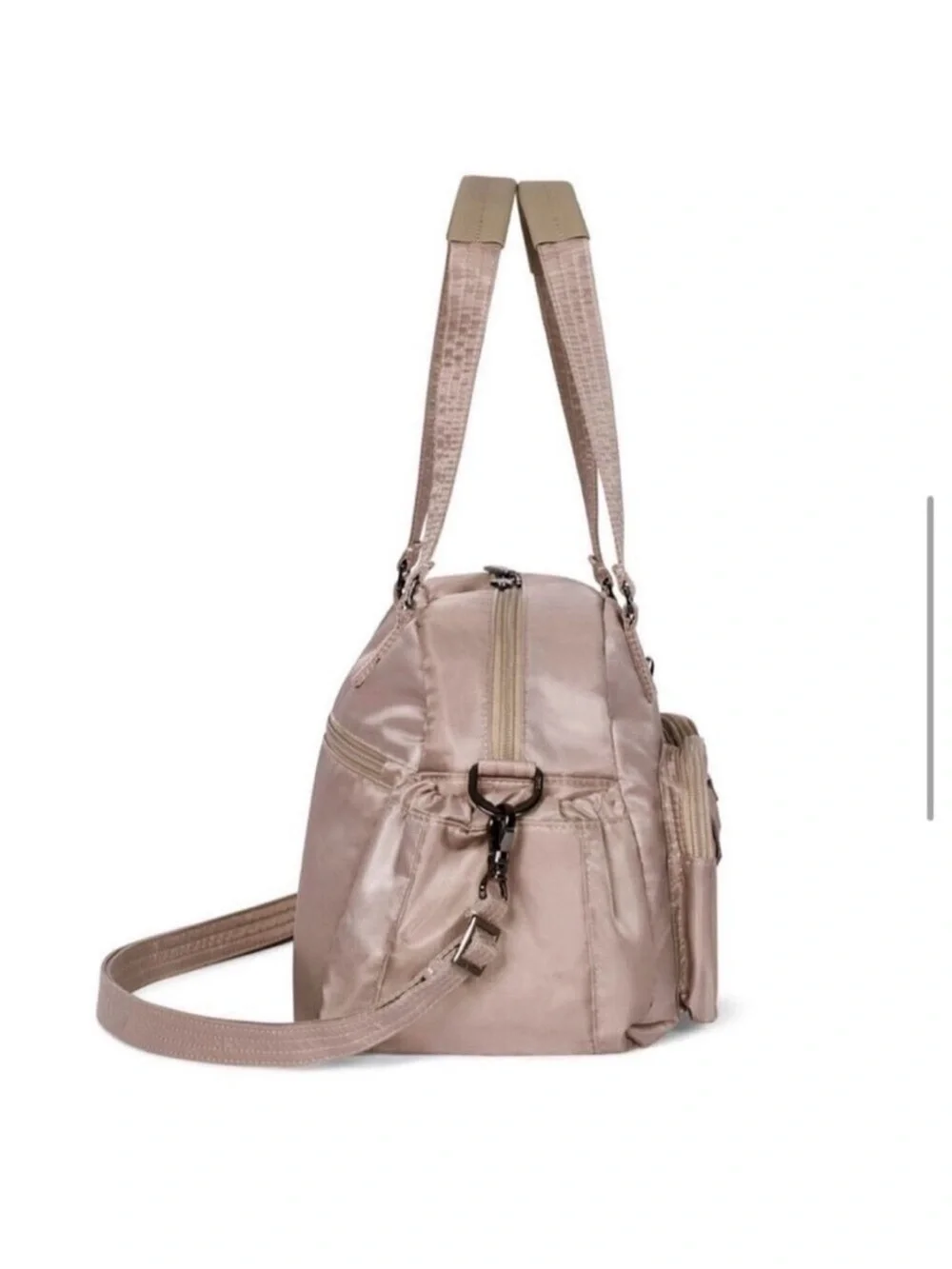 Lug Quilted Crossbody Bag in Taupe